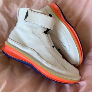 Camper Rolling White Hi Top Sneakers